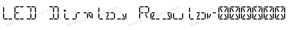 LED Display Regular字体转换